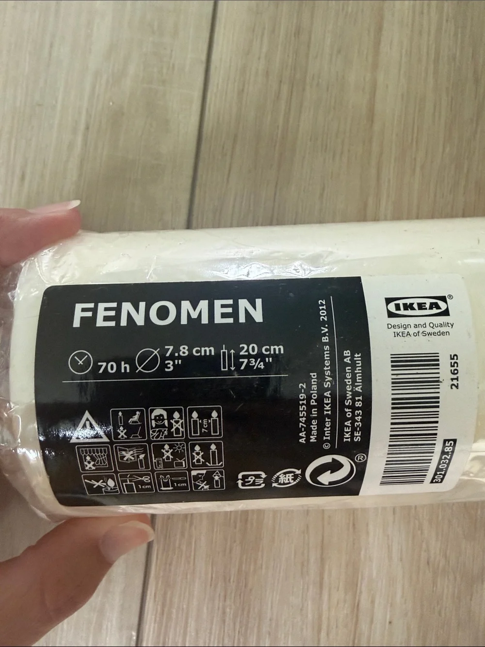 New Fenomen Candle Pillars - Cream